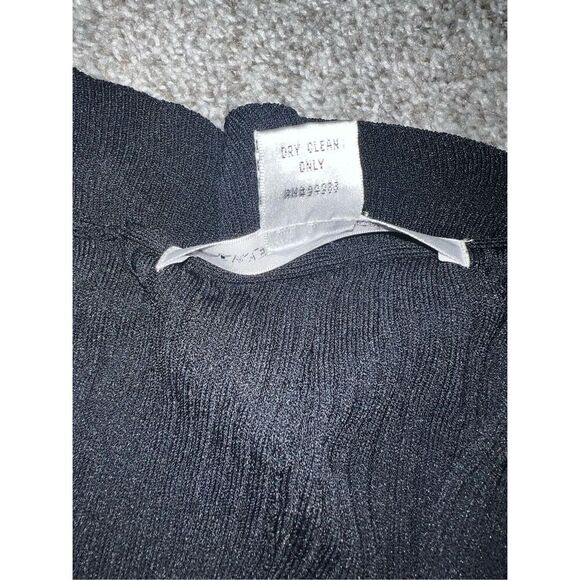 Diane von furstenberg  cardigan Minimalist sz s Ruffle Dark Academia Emo - Picture 6 of 6